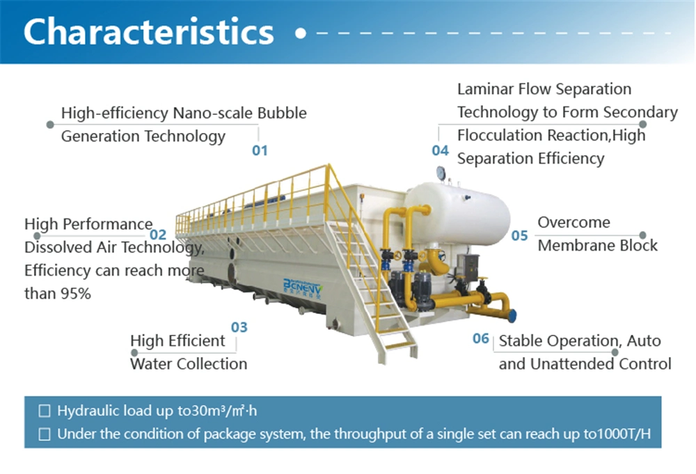 Sewage Treatment Plant Dissolved Air Flotation system Price Daf Flotation