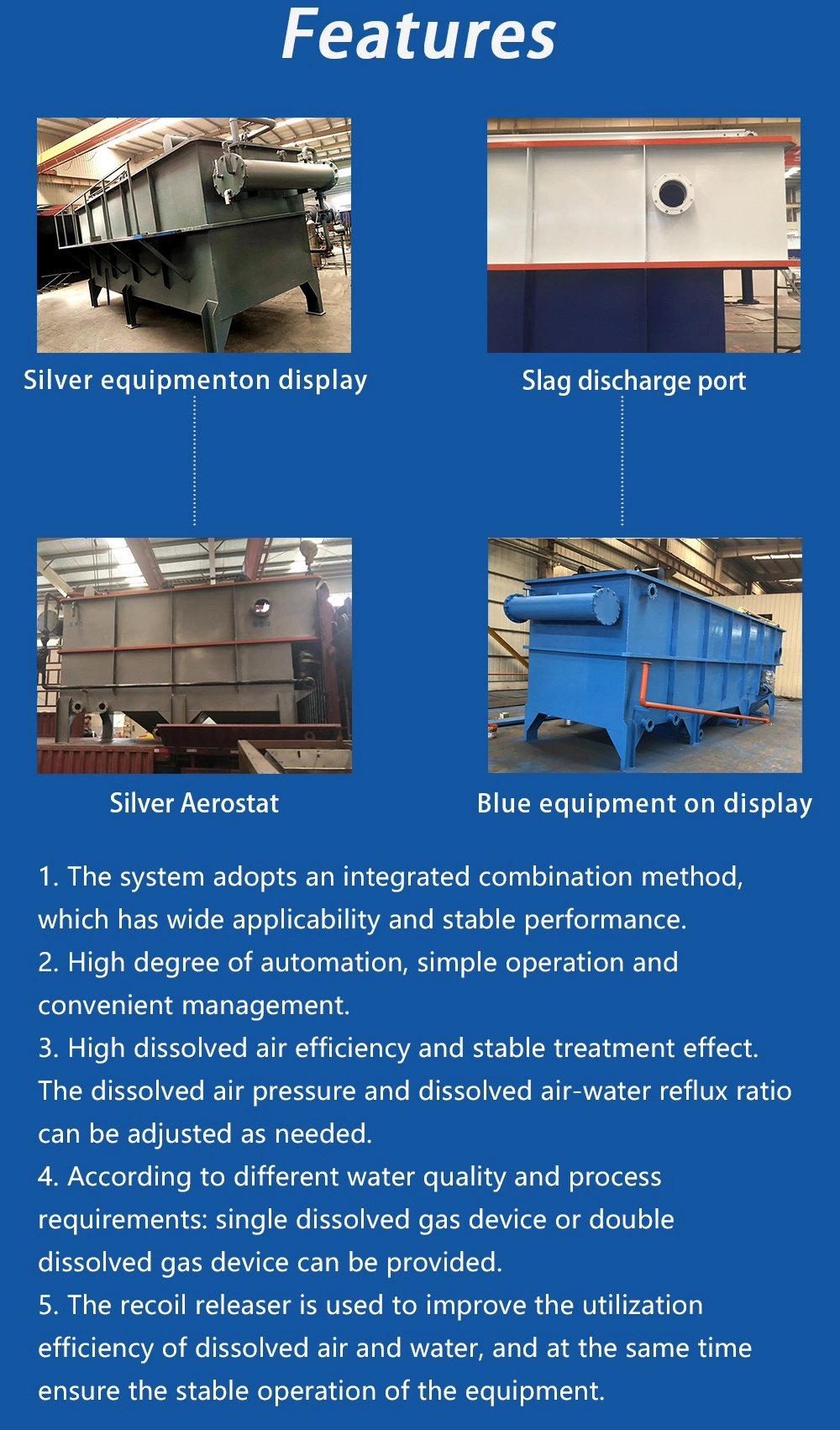 Integrated Dissolved Air Flotation Daf Clarifier for Wastewater Treatment