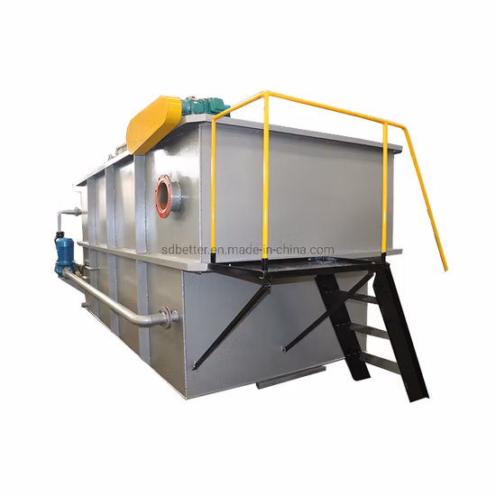 Equipo de tratamiento de agua de la máquina de flotación de aire disuelto de garantía de calidad